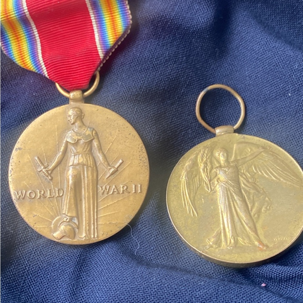 World War I and II Commemorative Victory Medals